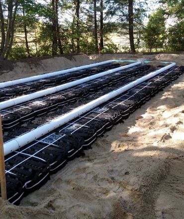 Eljen In-Drain septic field