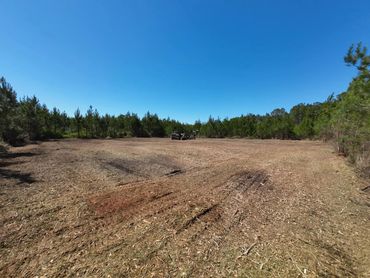 A customer's land after our land clearing services. All trees and stumps have been removed.
