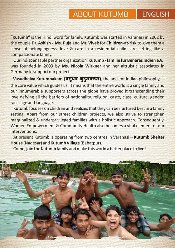 About Kutumb Family NGO Varanasi
child development
women empowerment
community welfare
health