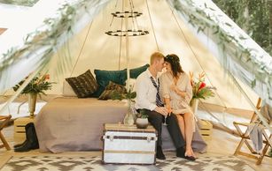 glamping honeymoon glamping engagement Mississippi bride Mississippi wedding Upcountry Camp