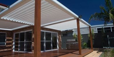 Opening roof on deck