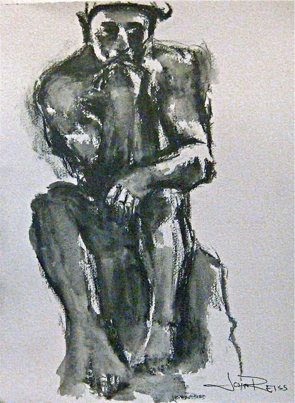 The Thinker (Rodin Museum)
Pen & Ink 2009
