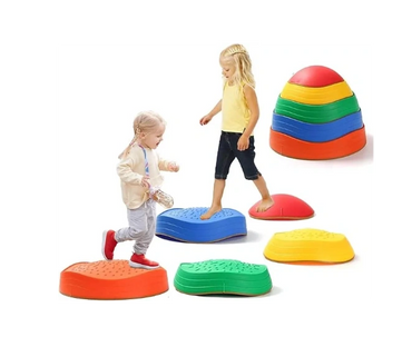 Non-Slip Plastic Balance Stepping Stones for kids,Pomoting Coordination Skills Sensory toys 
