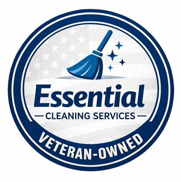 Logo for Essential Cleaning Services, a veteran-owned business.