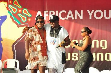 Done Deal International Artist ONEOFAFRICA &  Manager Shola & Mr Ayo The African Youth Tourism Festi