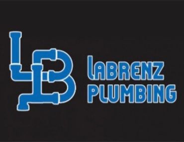 Logo of Labrenz Plumbing with pipe design.