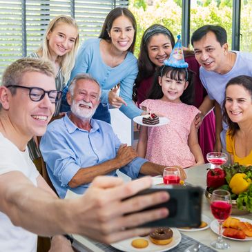 A family of diverse ethnicity, family therapy, family counseling