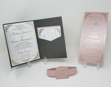 wedding invitation, custom invitation, foil stamped