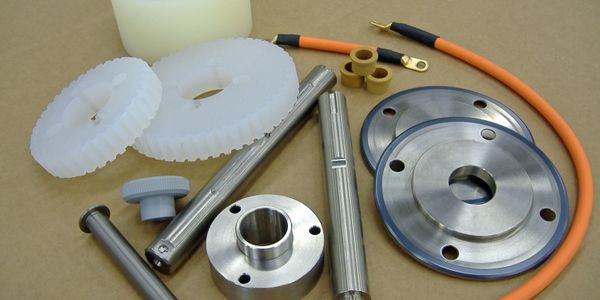 Fabricated gears and parts. 