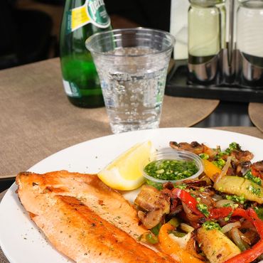 Grilled Fish – Whole Trout (with grilled vegetables)