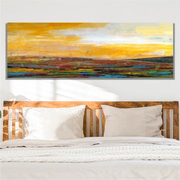 Warm Colors Southwest Abstract Landscape Painting Canvas Art Southwestern Landscape Minimalist Art