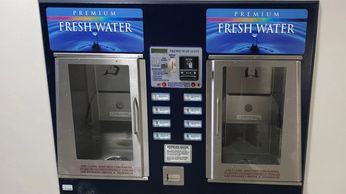 Purified Water station inside of Speedwash Laundromat and Water Store