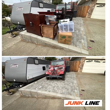 Our team completed a full-service junk pickup in the Hayward Hills.