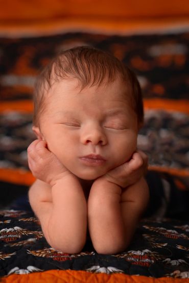 LeGalley Photography, Newborn Photography, Grand Blanc Mi, Harley davison newborn shoot