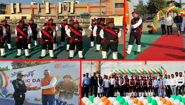 Securing Aarti Industries' Republic Day celebration, fostering unity and safety.