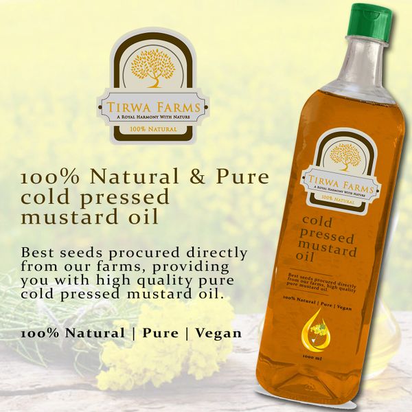 pure cold-pressed mustard oil