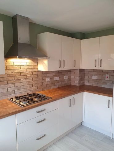 Kitchen wall tiling project
