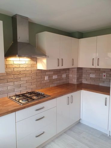 Kitchen wall tiling project