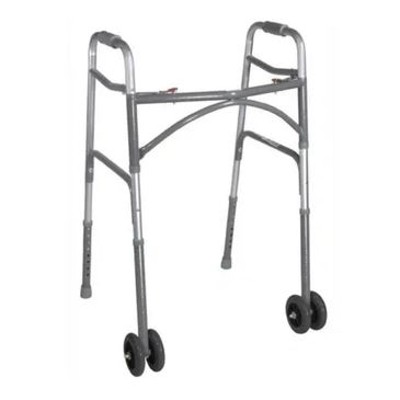 HD Walker with dual front wheels 