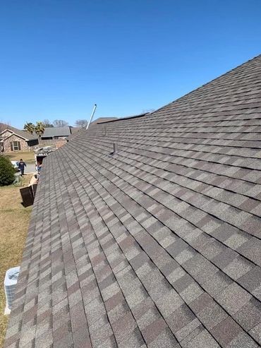 new shingle roof with vents