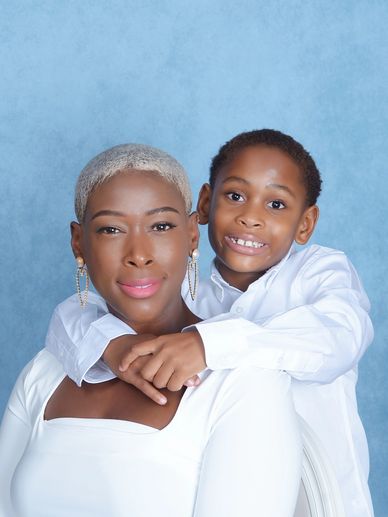 Picture of mother and son