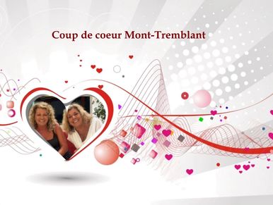 Deux femmes souriantes dans un cadre en forme de cœur.