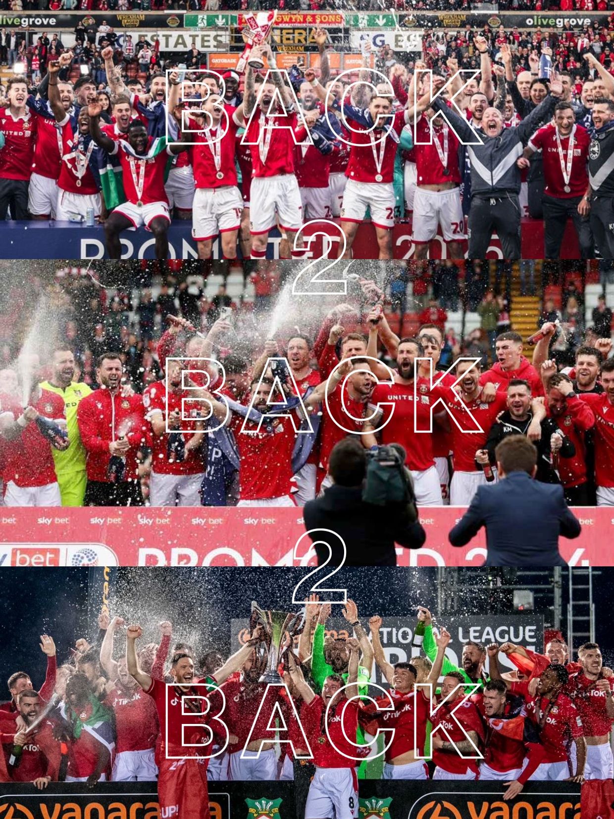 wrexham back to back to back promotions