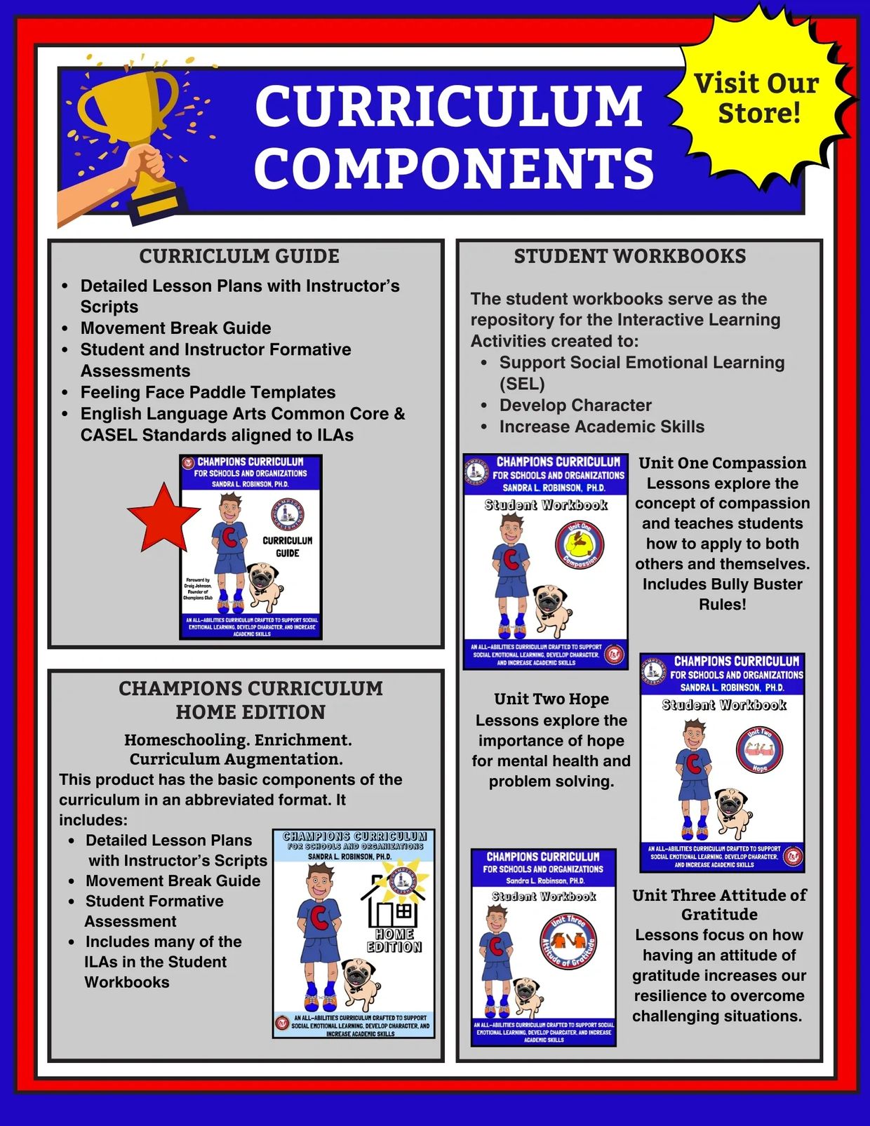 The Curriculum Components of the Champions Curriculum for Schools and Organizations