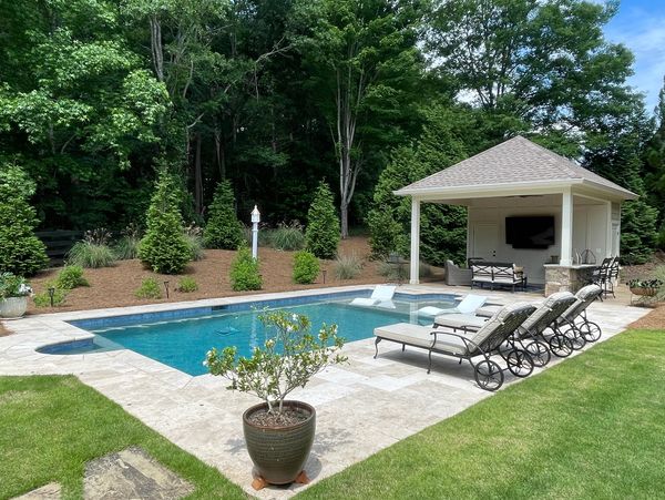 crystal clear custom pool designed by top pool contractor
