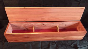 Cedar Box, Flute Box, Handmade Box