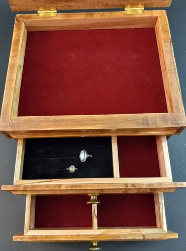 Handmade box, custom box, jewelry box, keepsake box