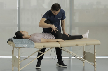 Sports Massage, physiotherapy, therapeutic stretching, hip joint mobility