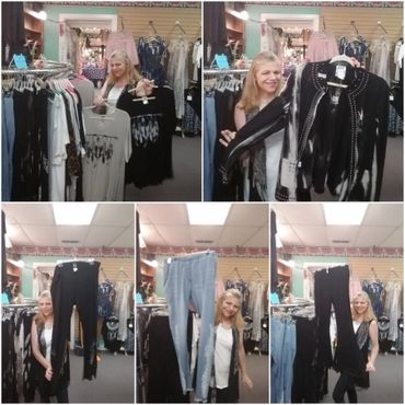 Little Bit showing of some of our Classy Glitz Clothing