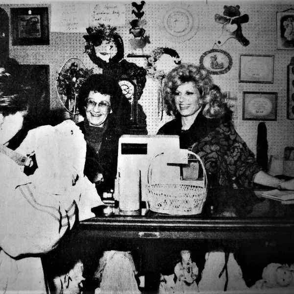 My mother and I back in the early 80's serving a happy customer!  We are Celebrating 40 yrs!