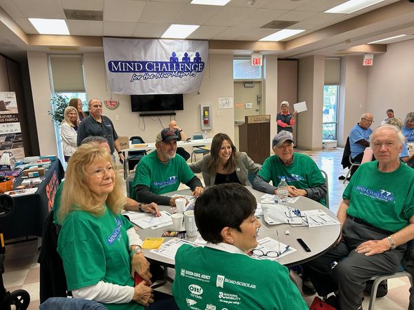 Mind Chellenge winners have Amy Acton watching them play.