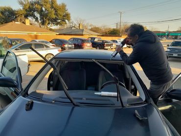 Windshield replacement, Garland, Texas.