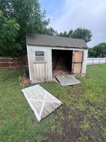 Large shed removal and demo in fort worth, How to get rid of a old shed in fort worth, Tarrant