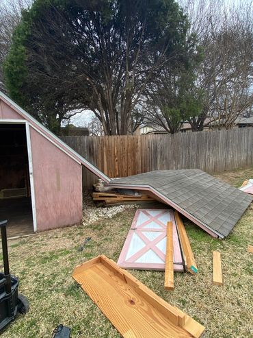 Large shed removal and demo in fort worth, How to get rid of a old shed in fort worth, Tarrant