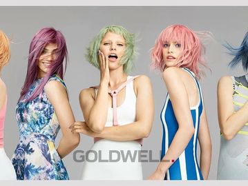 women with different color hair from goldwell