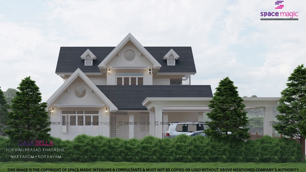 'CASA BELLA' :Residential project for Mr. Binu Prasad @ Nattakom, Kottayam, Kerala