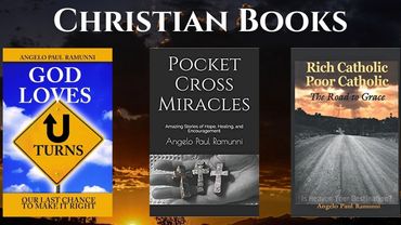 Book banner sharing three self published Christian books.