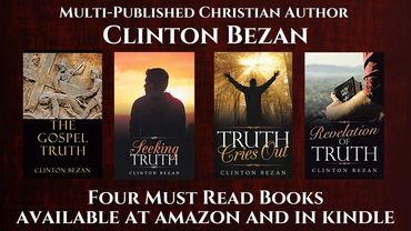 A dark brown Christian book banner showcasing 4 Christian books about truth.