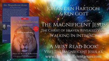 A colorful galaxy Christian book banner sharing the book, The Magnificent Jesus.
