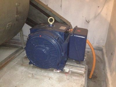 100 HP Supply Fan Motor Replace