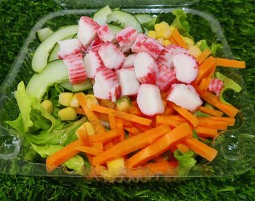 Sexy Kani Salad
"Crab sticks, cucumber, corn kernel, and fresh veggies — drizzled with creamy dress