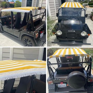 Moke Accessories
Moke Seat Covers
Moke Bench Cover
Moke Floor Mats
Moke Bimini Tops
Moke Tire Cover