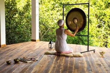 Gong sound bath in Laguna beach