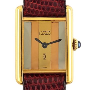 Cartier Tank Must de Cartier Louis 1980 dial Model Vermeil Gold LPP and Co lppandco Paris watch