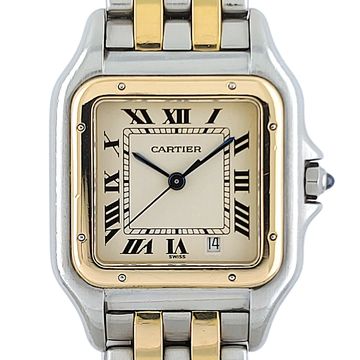 FULL SET Date 2 Row 18k 750 Gold Stainless Steel Rows 187949 + Box + Papers lpp and co