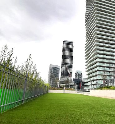 Commercial Artificial Grass installation on a Rooftop